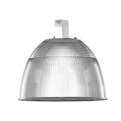 Luminária Prismática Prato e Gancho para perfilado 16 polegadas E-40.