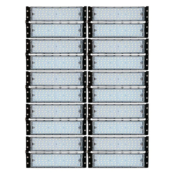 Refletor Industrial holofote modular LED 1000W 4000K IP67.
