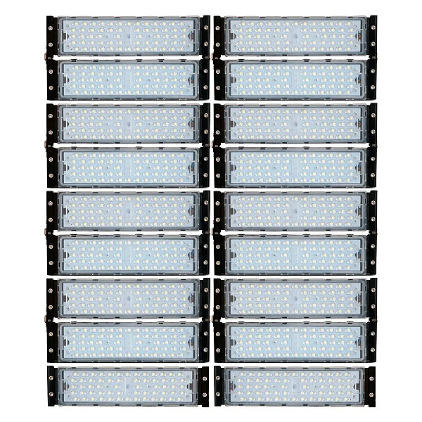 Refletor Industrial holofote modular LED 900W 6500K branco frio IP67.