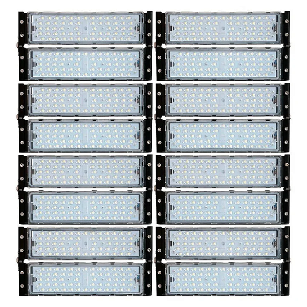 Refletor Industrial holofote modular LED 800W 6500K branco frio bivolt IP67.