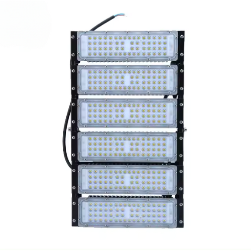 Refletor Industrial holofote modular LED 300W 3000K branco quente IP67.