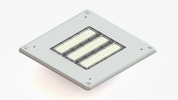 Luminária posto de combustível 200w LED Osram 18000lm IP66 bivolt.