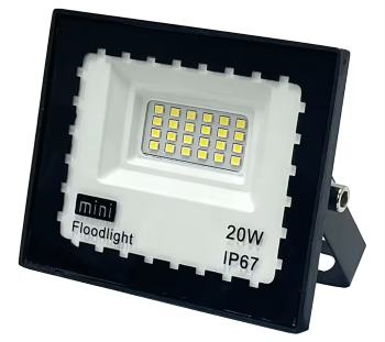 Mini refletor holofote led SMD 20w 3000K IP67.