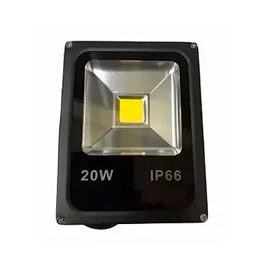 Refletor LED COB 20W Verde IP66 bivolt.