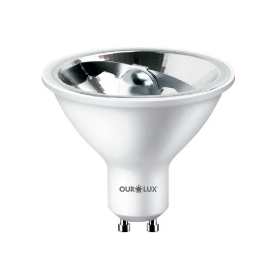 Lâmpada Superled AR70 4,8W bivolt dimerizável 2700K 12°.