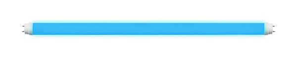 Lâmpada LED tubular Azul 18W bivolt 120cm.