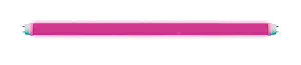 Lâmpada LED tubular Rosa 18W bivolt 120cm.