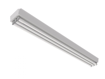 Luminária calha de sobrepor para 3 lâmpadas18/20W 120cm.