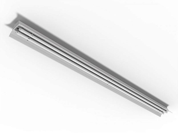 Luminária industrial Gaivota para 2 lâmpadas 36/40/45/65W 240cm (HO).