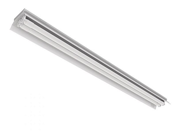 Luminária de sobrepor Gaivota para 2 lâmpadas 9/10W 60cm.