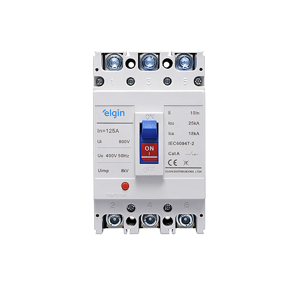 Disjuntor caixa moldada 3 X 200A Elgin.