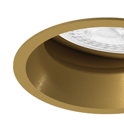 Embutido Microborda Ouro Velho Nya Redondo PAR20 Ø8,3x11,5cm Alumínio.