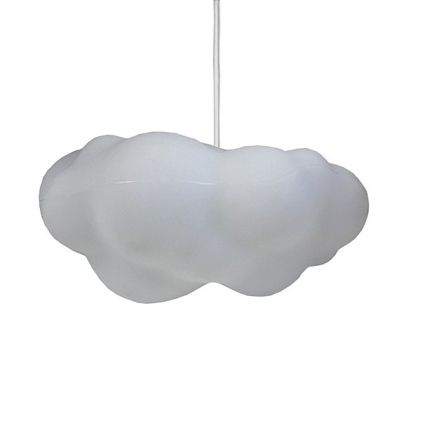 Pendente Nuvem Fluffy 20x43x33cm Polietileno Branco.