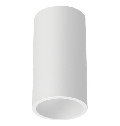 Acessório Nya Redondo Suporte de Sobrepor Para Spots de Embutir Alumínio Branco Fosco.