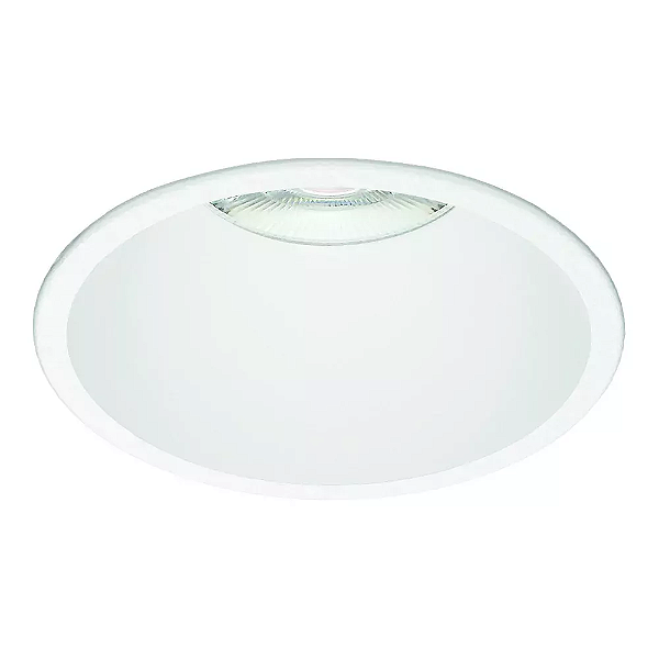 Spot de Embutir LED Daka Redondo Recuado 3000K 13,7W Bivolt Ø8,7x7,5cm Alumínio Branco Fosco Microtexturizado.