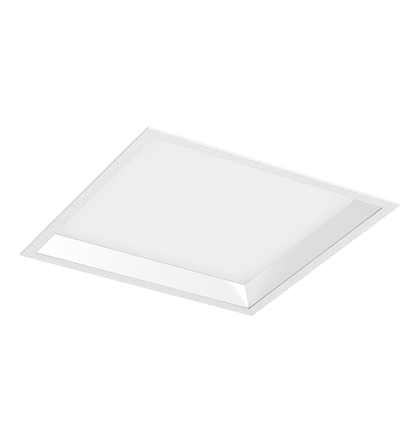 Luminária de Embutir LED Dhari Quadrado Recuado 4000K 23,9W Bivolt 35x35x9,3cm Alumínio Branco Fosco.