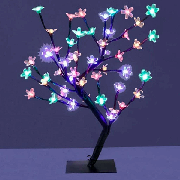 Árvore cerejeira 144 LEDs colorido 8 funções.
