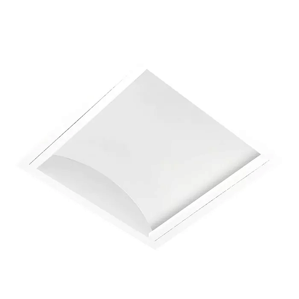 Luminária de Embutir LED Tulia Quadrado 3000K 17,9W Bivolt 32x32x9cm Alumínio Branco Fosco.