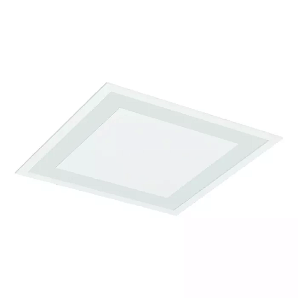 Luminária de Embutir LED Joari Quadrado 4000K 36,7W Bivolt 34,8x34,8x3,5cm Alumínio Branco Fosco.