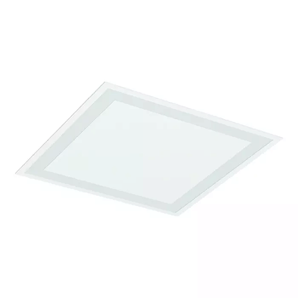 Luminária de Embutir LED Joari Quadrado 4000K 58,1W Bivolt 49,3x49,3x3,5cm Alumínio Branco Fosco.