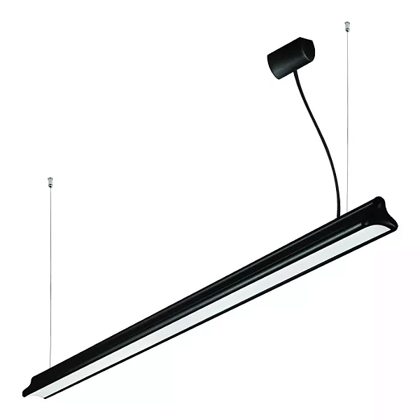 Pendente LED Jasiri Linear 2700K 36,7W Bivolt 113x4,5x3,8cm Alumínio Preto Brilhante.