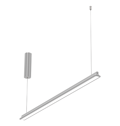 Pendente LED Jasiri Linear 4000K 36,7W Bivolt 113x4,5x3,8cm Alumínio Prata Acetinado.