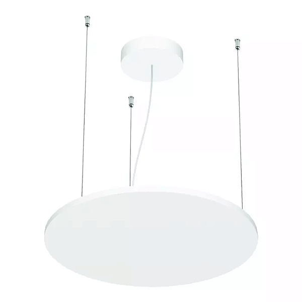 Pendente LED Eneza Redondo Luz Indireta 2700K 30,1W Bivolt Ø50cm Alumínio Branco Fosco.
