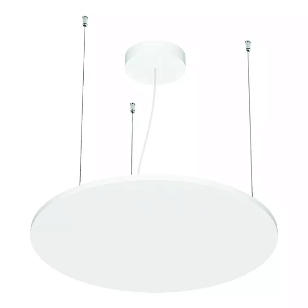 Pendente LED Eneza Redondo Luz Indireta 2700K 41,9W Bivolt Ø60cm Alumínio Branco Fosco.