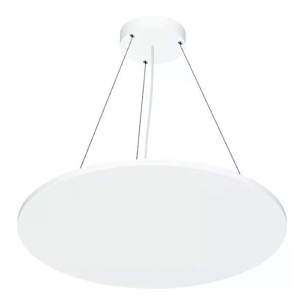 Pendente LED Eneza Redondo Luz Indireta 3000K 41,9W Bivolt Ø60cm Alumínio Branco Fosco.