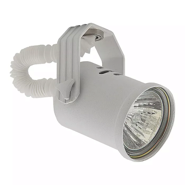 Spot de Sobrepor Wazi Sem Canopla Dicroica PAR16 9,5x5,3x7,9cm Alumínio Branco Fosco.