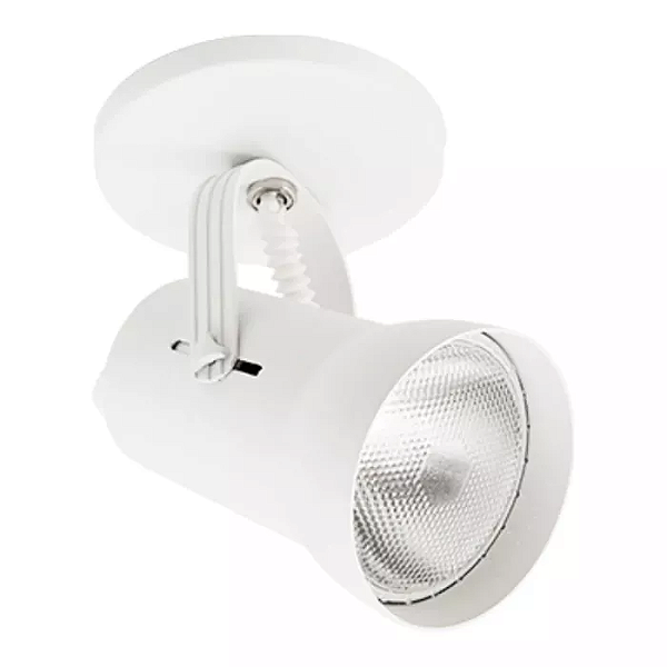 Spot de Sobrepor Wazi PAR30 13x12,2x12,7cm Alumínio Branco Fosco.