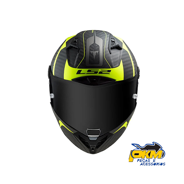 Capacete Ls2 Ff805 Thunder C Racing 1 Matte Hv/Yellow