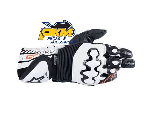 Luva Alpinestars Gp Pro R4 Preto E Branco