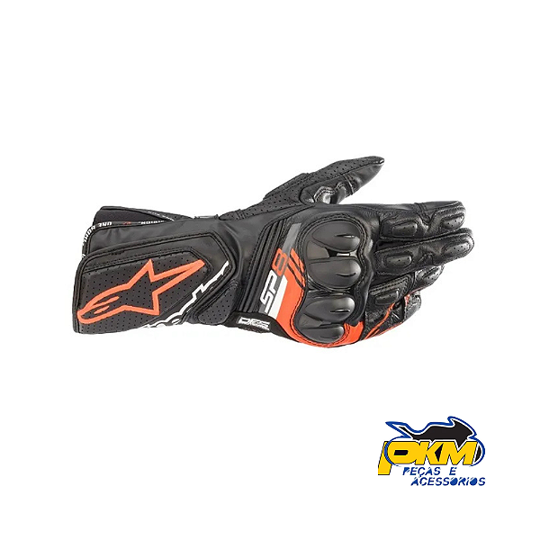 Luva Alpinestars Sp 8 V3 Preto/Vermelho