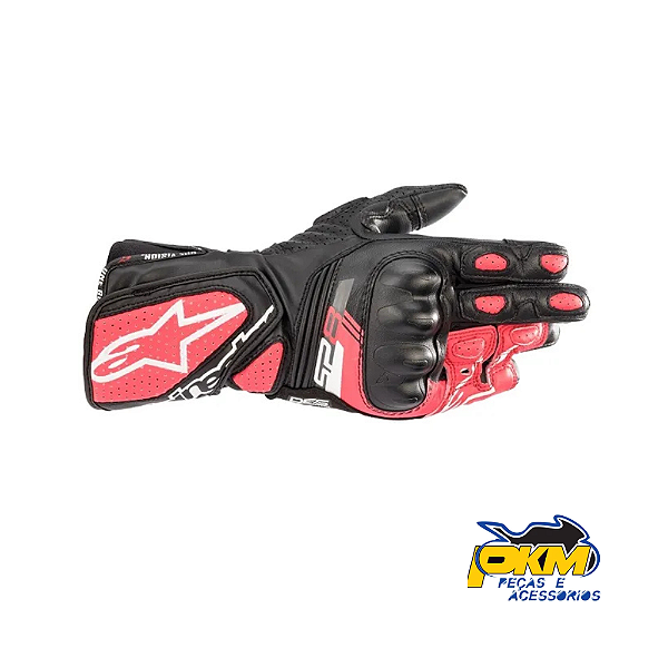Luva Alpinestars Sp 8 V3 Stella Preto/Pink