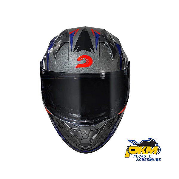 Capacete Para Motociclista Race Tech Sector Electro Tit/Orange