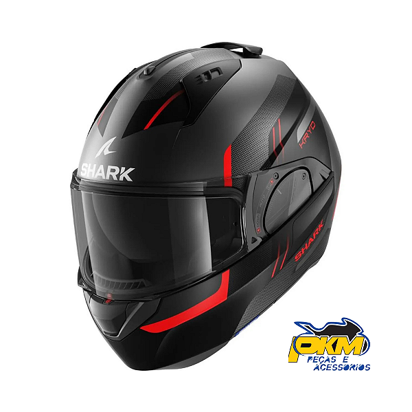 Capacete Para Motociclista Shark Evo Es Kryd Mat Aka