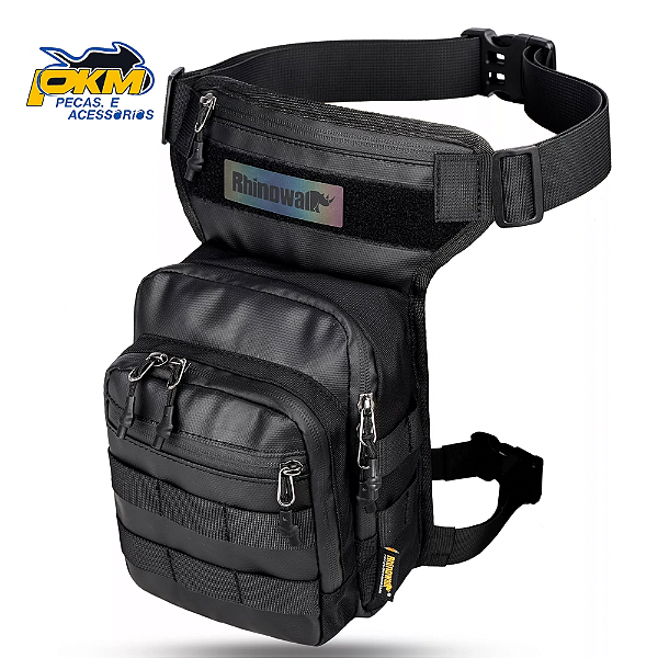 Bolsa Rhinowalk De Perna Multifuncional Para Motociclista Mt102bk