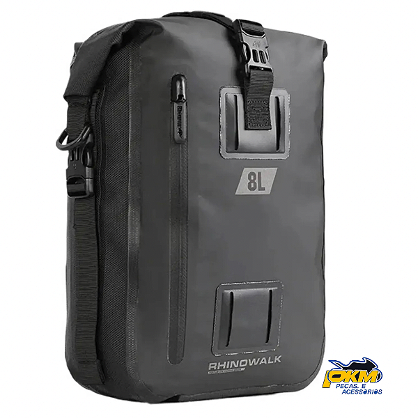 Mochila E Bolsa Rhinowalk Impermeável Para Motociclista Mt2208bk 8 Litros