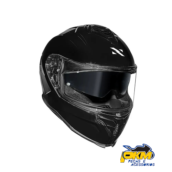 Capacete Para Motoclista Strada Ii Monocolor Black