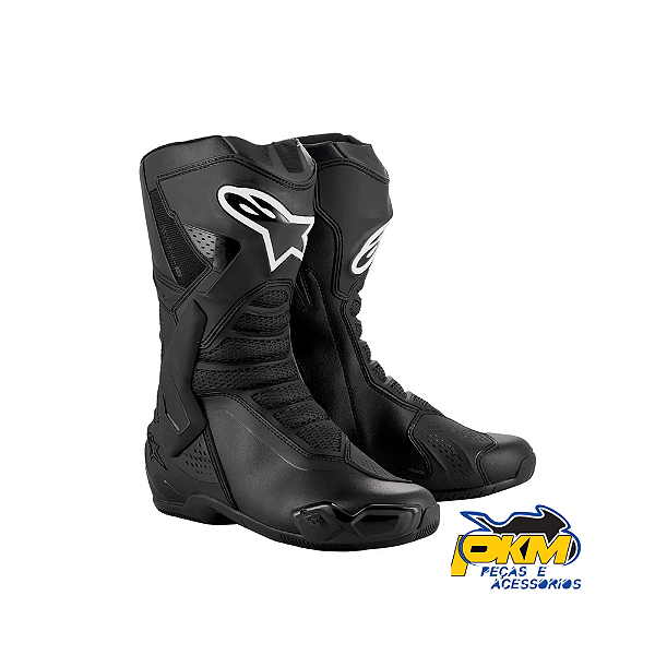Bota Para Motociclista Alpinestars Smx 6 V3 Preto