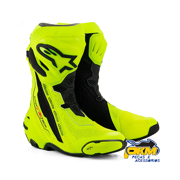 Bota Supertech R Vented/Amarelo Fluo/Pretro