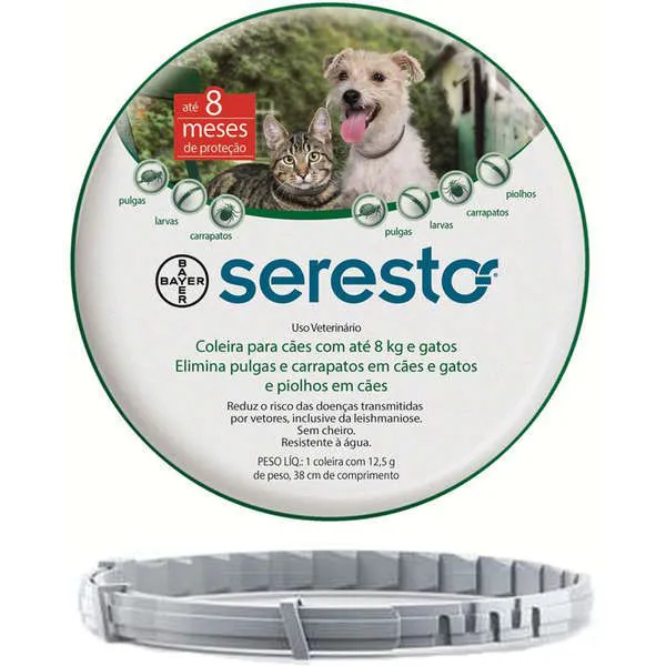 Coleira Seresto Ate 8kg