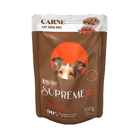 Quatree Supreme Sache Cao Adulto Carne 85grs