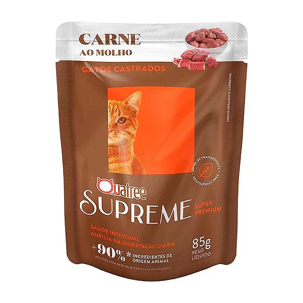 Quatree Supreme Sache Gato Adulto Carne 85grs