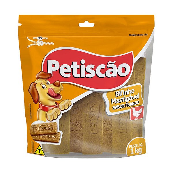Bifinho Mastigavel De Frango Tablete Petiscao 1 kg