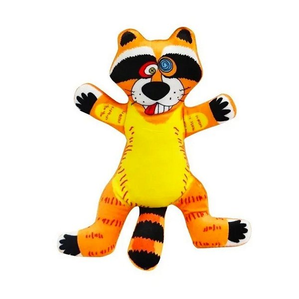 Brinquedo de Pelúcia para Cães Guaxinin Mix Color The Pets Brasil The Pets
