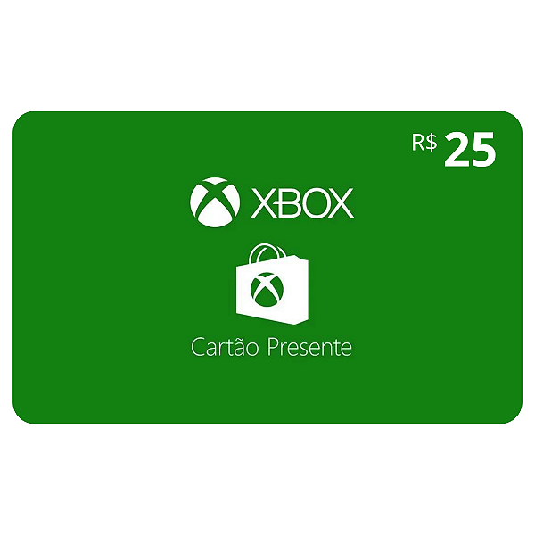 Gift Card Xbox 25 Reais