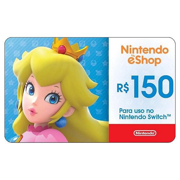 Gift Card Nintendo Switch 150 Reais