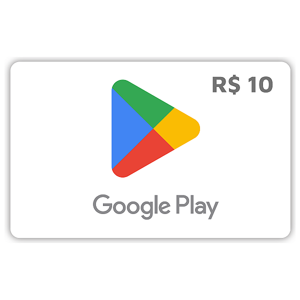 Gift Card Google Play 10 Reais